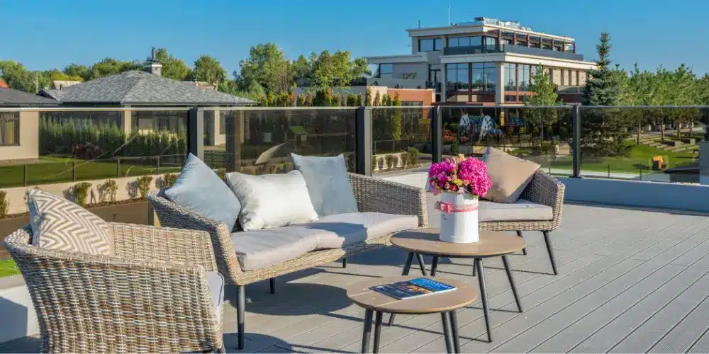 terrasse en composite sur plots