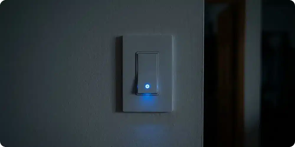 Va-et-vient avec voyant lumineux LED de repérage allumé dans l'obscurité